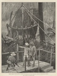 Prince Albert Victor in India, catching Wild Elephants at the Government Khedah in the Mysore District